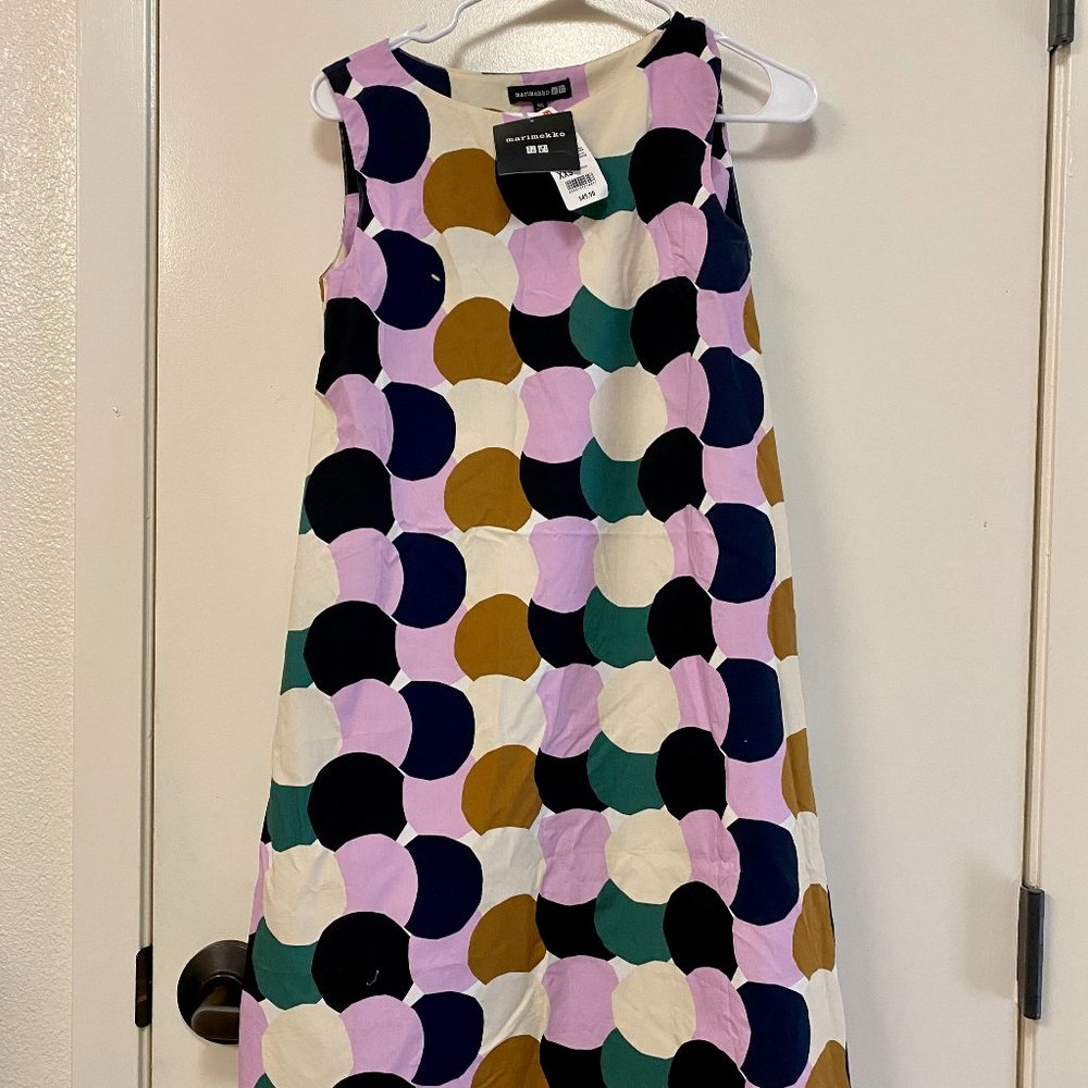 Uniqlo midi dress multicolor NWT size XXS